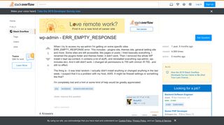 
                            3. wp-admin - ERR_EMPTY_RESPONSE - Stack Overflow - Err_empty_response Wordpress Portal