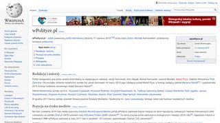 
                            3. wPolityce.pl – Wikipedia, wolna encyklopedia - Portal W Polityce