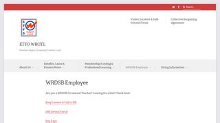 
                            6. WRDSB Employee – ETFO WROTL - Wrdsb Staff Login