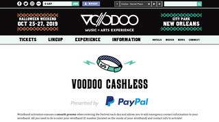 
                            4. Wristband Activation and Cashless – Voodoo Music + Arts ... - Voodoo Sign Up