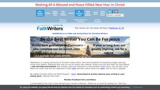 
Writing Contests, Writing Tools, Writing Courses | FaithWriters  
