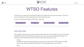 WTSO Features - Premier Online Wine Shop | Wines Til Sold ... - Wtso Portal