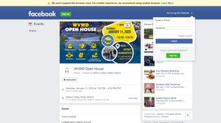
                            16. WVWD Open House - Facebook - Wvwd Portal
