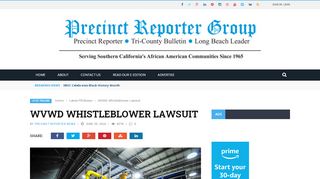
                            12. WVWD Whistleblower Lawsuit – Precinct Reporter Group News - Wvwd Portal