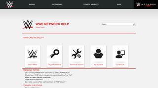 
                            8. WWE Network Help - Home Page - Wwe Account Sign In