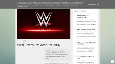 
WWE Premium Account 300x | 100premium
