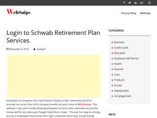 
                            7. Www.401kAccess.com – Login to Schwab Retirement Plan ...