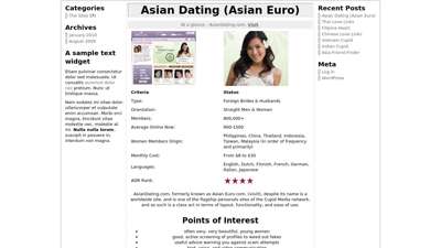 www.AsianDating.com, Asian Euro Dating Site « Asian Dating ...