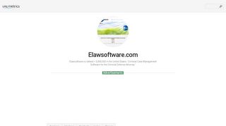
                            3. www.Elawsoftware.com - Criminal Case Management Software - Elawsoftware Login