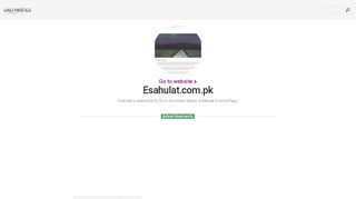 
                            8. www.Esahulat.com.pk - e-Sahulat || Home Page - Urlm.co - Esahulat Login Page
