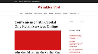 www.hrsaccount.com: Convenience with Capital One Retail ...