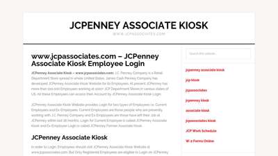www.jcpassociates.com - JCPenney Associate Kiosk Employee ...