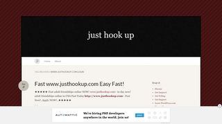 
www.justhookup.com login | just hook up
