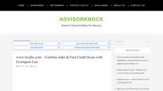 
www.lexabc.com – Confirm order & Free Credit Score with ...
