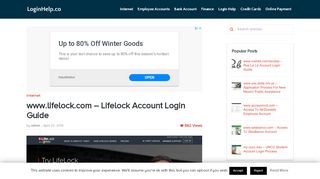 
www.lifelock.com - Lifelock Account Login Guide - Login Helps  
