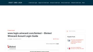 
                            5. www.login.wirecard.com/biotest - Biotest Wirecard Acount ... - Citi Prepaid Biotest Portal