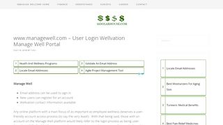 
                            5. www.managewell.com - User Login Wellvation Manage Well ... - Managewell Portal
