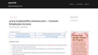 
                            5. www.mybenefits.conexis.com - Conexis Employee Access ... - Mybenefits Conexis Com Portal