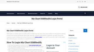 
                            8. www.mychart.ssmhc.com – My Chart SSMHealth Login Portal - Mychart Ssmhc Com Portal