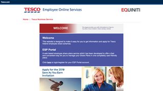 
                            2. www.shareview.co.uk/Clients/tescoireland - Tesco Save As You Earn Portal