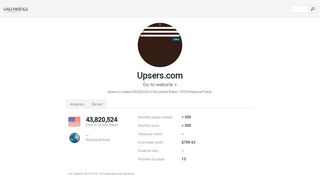 
                            5. www.Upsers.com - UPS Enterprise Portal - Urlm.co - Upsers Mobile Portal