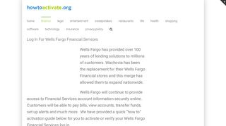 
                            8. www.wellsfargofinancial.com - Log In For Wells Fargo Financial - Www Wellsfargofinancial Com Portal