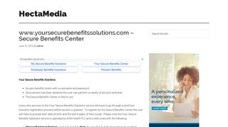 
                            3. www.yoursecurebenefitssolutions.com - Secure Benefits Center - Yoursecurebenefitssolutions Login