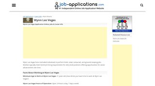 
                            5. Wynn Resorts Application, Jobs & Careers Online - Wynn Jobs Portal