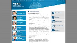 
                            3. Wyoming Assessments - Topp Portal