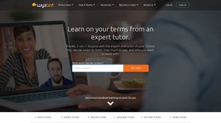 
                            4. Wyzant: Find Private Tutors at Affordable Prices, In-Person ... - Wyzant Portal