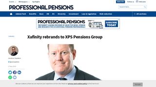 
Xafinity rebrands to XPS Pensions Group  
