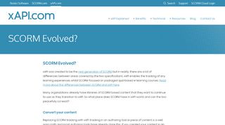 
                            7. xAPI: SCORM Evolved? - What is xAPI - Cloud Scorm Portal