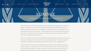 XChange – Hunter's Query - Xchange Utah Portal