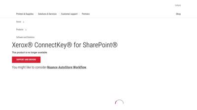 Xerox ConnectKey for SharePoint, Software and Solutions: Xerox