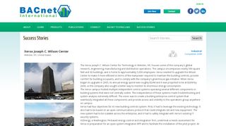 
                            9. Xerox Joseph C. Wilson Center - BACnet International ... - Alerton Webtalk Portal