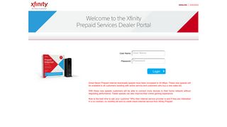 
                            7. XFINITY Prepaid Service - xfinityprepaid.net - Comcast Authorized Dealer Portal