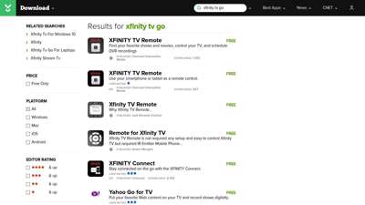 Xfinity Tv Go - Free downloads and reviews - CNET Download.com