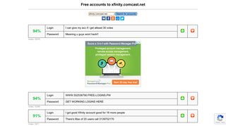 
                            2. xfinity.comcast.net - free accounts, logins and passwords - Fake Cable Provider Portal