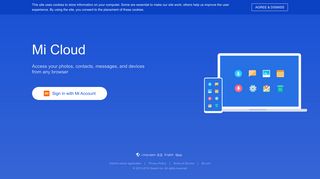 
                            2. Xiaomi Cloud - Mi Cloud Account India Portal