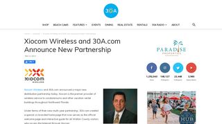 
                            8. Xiocom Wireless and 30A.com Announce New Partnership ... - Xiocom Portal