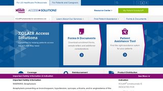 
                            1. XOLAIR Access Solutions | XOLAIR® (omalizumab) for ... - Xolair Access Solutions Portal