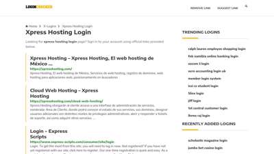 Xpress Hosting Login — Sign In to Your Account