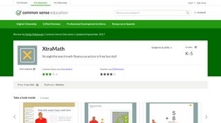 
                            6. XtraMath Review for Teachers | Common Sense Education - Xtramath Classroom Portal