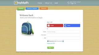 
                            8. XtraMath - Student Sign In - Master Maths Portal