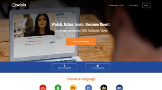 
Yabla - Language Immersion - Learn Languages with ...  
