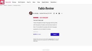 
Yabla Review | PCMag  
