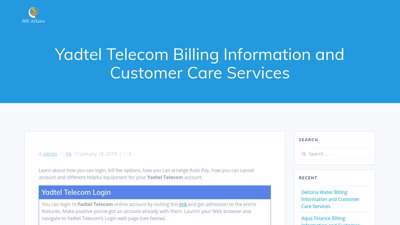 
                            3. Yadtel Telecom Billing Information and Customer Care ...