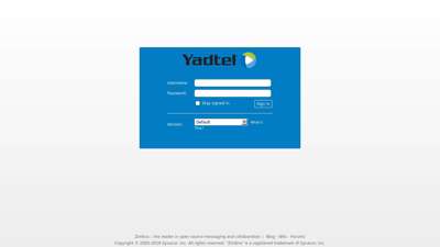 
                            1. Yadtel - Zimbra Web Client Sign In