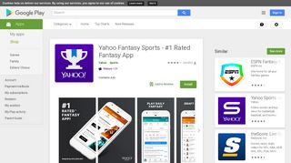 
                            3. Yahoo Fantasy Sports - #1 Rated Fantasy App - Apps on ... - Yahoo Pro Football Pick Em Portal