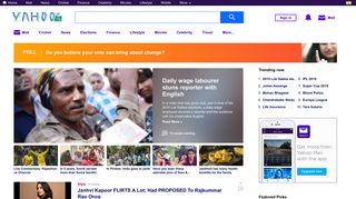 
                            2. Yahoo India | News, Finance, Cricket, Lifestyle and ...